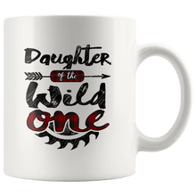 Load image into Gallery viewer, RobustCreative-Daughter of the Wild One Lumberjack Woodworker Sawdust - 11oz White Mug measure once plaid pajamas Gift Idea
