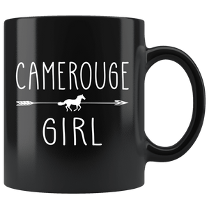 RobustCreative-Camerouge Horse Girl Gifts Horses Lover Riding Racing - 11oz Black Mug Riding Lover Gift Idea