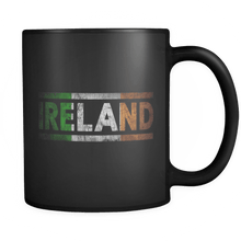 Load image into Gallery viewer, RobustCreative-Retro Vintage Flag Irish Ireland 11oz Black Coffee Mug ~ Both Sides Printed
