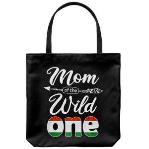 RobustCreative-Hungarian Mom of the Wild One Birthday Hungary Flag Tote Bag Gift Idea