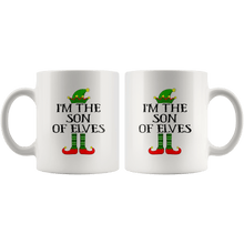 Load image into Gallery viewer, RobustCreative-Im The Son of Elves Family Matching Elf Outfits PJ - 11oz White Mug Christmas group green pjs costume Gift Idea
