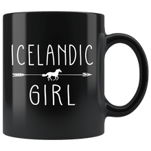 Load image into Gallery viewer, RobustCreative-Icelandic Horse Girl Gifts Horses Lover Riding Racing - 11oz Black Mug Riding Lover Gift Idea
