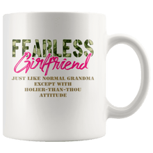 Load image into Gallery viewer, RobustCreative-Just Like Normal Fearless Girlfriend Camo Uniform - Military Family 11oz White Mug Active Component on Duty support troops Gift Idea - Both Sides Printed
