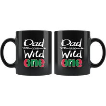 Load image into Gallery viewer, RobustCreative-Maldivian Dad of the Wild One Birthday Maldives Flag Black 11oz Mug Gift Idea
