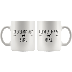 RobustCreative-Cleveland Aby Horse Girl Gifts Horses Lover Riding Racing - 11oz White Mug Riding Lover Gift Idea