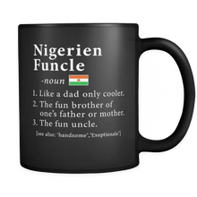 Load image into Gallery viewer, RobustCreative-Nigerien Funcle Definition Fathers Day Gift - Nigerien Pride 11oz Funny Black Coffee Mug - Real Niger Hero Papa National Heritage - Friends Gift - Both Sides Printed
