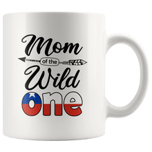 Load image into Gallery viewer, RobustCreative-Chilean Mom of the Wild One Birthday Chile Flag White 11oz Mug Gift Idea
