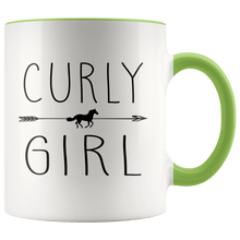 Load image into Gallery viewer, RobustCreative-Curly Horse Girl Gifts Horses Lover Riding Racing - 11oz Accent Mug Riding Lover Gift Idea
