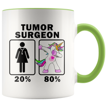 Load image into Gallery viewer, RobustCreative-Tumor Surgeon Dabbing Unicorn 20 80 Principle Superhero Girl Womens - 11oz Accent Mug Medical Personnel Gift Idea
