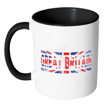 Load image into Gallery viewer, RobustCreative-Retro Vintage Flag British Great Britain 11oz Black &amp; White Coffee Mug ~ Both Sides Printed
