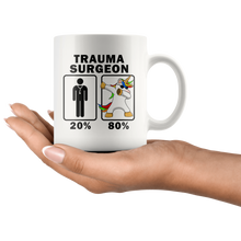 Load image into Gallery viewer, RobustCreative-Trauma Surgeon Dabbing Unicorn 80 20 Principle Graduation Gift Mens - 11oz White Mug Medical Personnel Gift Idea
