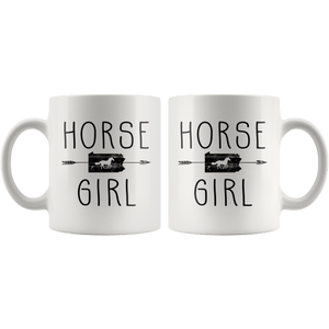 RobustCreative-Pennsylvania Horse Girl Gifts Pennsylvanian Shape Country for women - 11oz White Mug Riding Lover Gift Idea