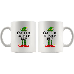 RobustCreative-Im The Gamer Elf Matching Family Christmas - 11oz White Mug Christmas group green pjs costume Gift Idea