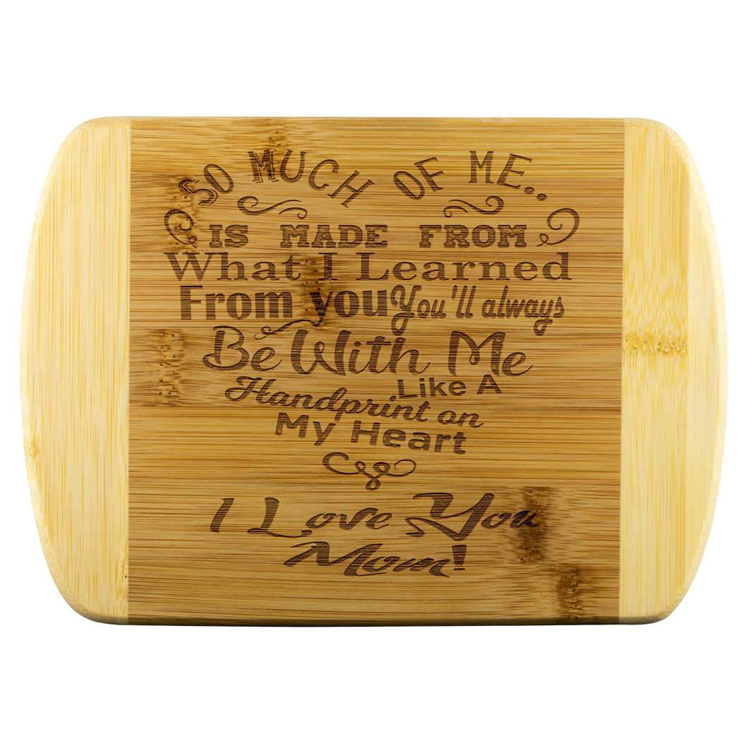 RobustCreative-Mothers Gift – Special Love Heart Poem Bamboo Cutting Board Rectangle