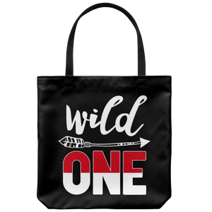 RobustCreative-Indonesia Wild One Birthday Outfit 1 Indonesian Flag Tote Bag Gift Idea