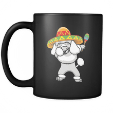 Load image into Gallery viewer, RobustCreative-Dabbing Poodle Dog in Sombrero - Cinco De Mayo Mexican Fiesta - Dab Dance Mexico Party - 11oz Black Funny Coffee Mug Women Men Friends Gift ~ Both Sides Printed
