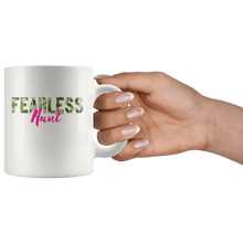 Load image into Gallery viewer, RobustCreative-Fearless Aunt Camo Hard Charger Veterans Day - Military Family 11oz White Mug Retired or Deployed support troops Gift Idea - Both Sides Printed
