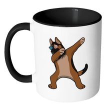 Load image into Gallery viewer, RobustCreative-Dabbing German Shepherd Dog America Flag - Patriotic Merica Murica Pride - 4th of July USA Independence Day - 11oz Black &amp; White Funny Coffee Mug Women Men Friends Gift ~ Both Sides Printed
