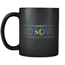 Load image into Gallery viewer, RobustCreative-Retro Vintage Flag Kosovan Kosovo 11oz Black Coffee Mug ~ Both Sides Printed

