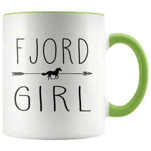 RobustCreative-Fjord Horse Girl Gifts Horses Lover Riding Racing - 11oz Accent Mug Riding Lover Gift Idea