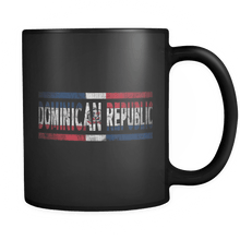 Load image into Gallery viewer, RobustCreative-Retro Vintage Flag Dominican Dominican Republic 11oz Black Coffee Mug ~ Both Sides Printed
