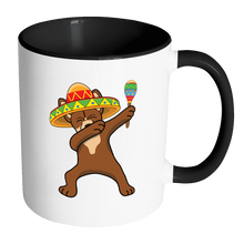 Load image into Gallery viewer, RobustCreative-Dabbing Chihuahua Dog in Sombrero - Cinco De Mayo Mexican Fiesta - Dab Dance Mexico Party - 11oz Black &amp; White Funny Coffee Mug Women Men Friends Gift ~ Both Sides Printed

