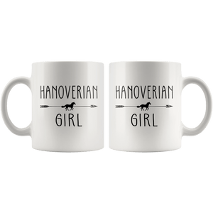 RobustCreative-Hanoverian Horse Girl Gifts Horses Lover Riding Racing - 11oz White Mug Racing Lover Gift Idea