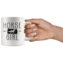 Load image into Gallery viewer, RobustCreative-Kansas Horse Girl Gifts Kansan Shape Country for women - 11oz White Mug Riding Lover Gift Idea
