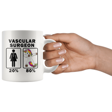 Load image into Gallery viewer, RobustCreative-Vascular Surgeon Dabbing Unicorn 80 20 Principle Superhero Girl Womens - 11oz White Mug Medical Personnel Gift Idea
