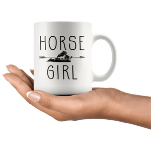 RobustCreative-Virginia Horse Girl Gifts Virginian Shape Country for women - 11oz White Mug Riding Lover Gift Idea