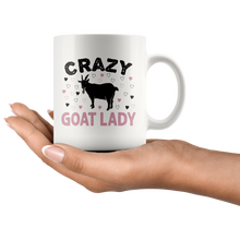 Load image into Gallery viewer, RobustCreative-Crazy Goat Lady Farming Girl Goats Lover Farm Gift  - 11oz White Mug country Farm urban farmer Gift Idea
