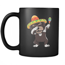 Load image into Gallery viewer, RobustCreative-Dabbing Havanese Dog in Sombrero - Cinco De Mayo Mexican Fiesta - Dab Dance Mexico Party - 11oz Black Funny Coffee Mug Women Men Friends Gift ~ Both Sides Printed
