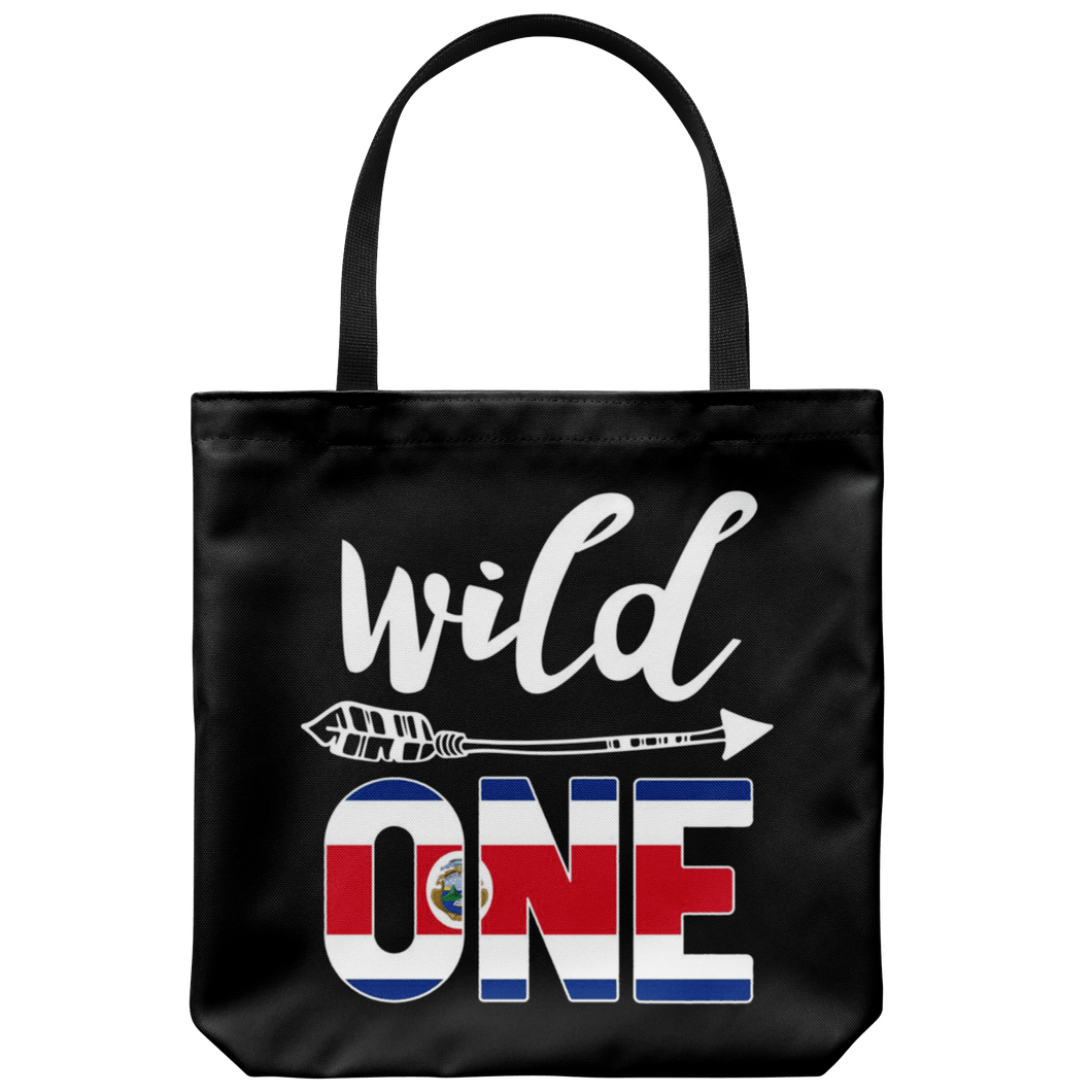 RobustCreative-Costa Rica Wild One Birthday Outfit 1 Costa Rican Tico Flag Tote Bag Gift Idea
