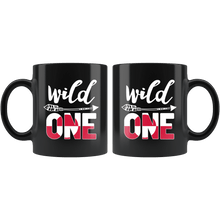 Load image into Gallery viewer, RobustCreative-Greenland Wild One Birthday Outfit 1 Greenlander Flag Black 11oz Mug Gift Idea
