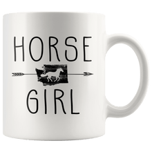 Load image into Gallery viewer, RobustCreative-Washington Horse Girl Gifts Washingtonian Shape Country for women - 11oz White Mug Racing Lover Gift Idea
