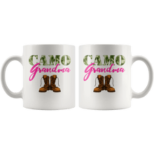 Load image into Gallery viewer, RobustCreative-Grandma Military Boots Camo Hard Charger Camouflage - Military Family 11oz White Mug Deployed Duty Forces support troops CONUS Gift Idea - Both Sides Printed

