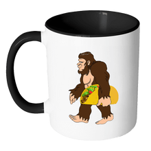 Load image into Gallery viewer, RobustCreative-Bigfoot Tacos - Cinco De Mayo Mexican Fiesta - No Siesta Mexico Party - 11oz Black &amp; White Funny Coffee Mug Women Men Friends Gift ~ Both Sides Printed
