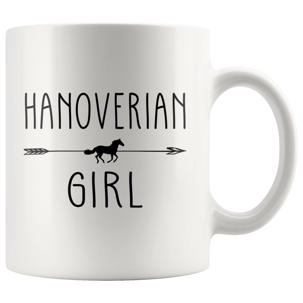 RobustCreative-Hanoverian Horse Girl Gifts Horses Lover Riding Racing - 11oz White Mug Racing Lover Gift Idea