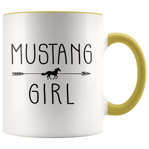 RobustCreative-Mustang Horse Girl Gifts Horses Lover Riding Racing - 11oz Accent Mug Riding Lover Gift Idea