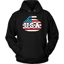 Load image into Gallery viewer, RobustCreative-Vintage USA Curling American Flag Curling Stone Classic Pullover Hoodie
