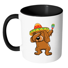 Load image into Gallery viewer, RobustCreative-Dabbing Cocker Spaniel Dog in Sombrero - Cinco De Mayo Mexican Fiesta - Dab Dance Mexico Party - 11oz Black &amp; White Funny Coffee Mug Women Men Friends Gift ~ Both Sides Printed
