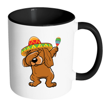 Load image into Gallery viewer, RobustCreative-Dabbing Cocker Spaniel Dog in Sombrero - Cinco De Mayo Mexican Fiesta - Dab Dance Mexico Party - 11oz Black &amp; White Funny Coffee Mug Women Men Friends Gift ~ Both Sides Printed
