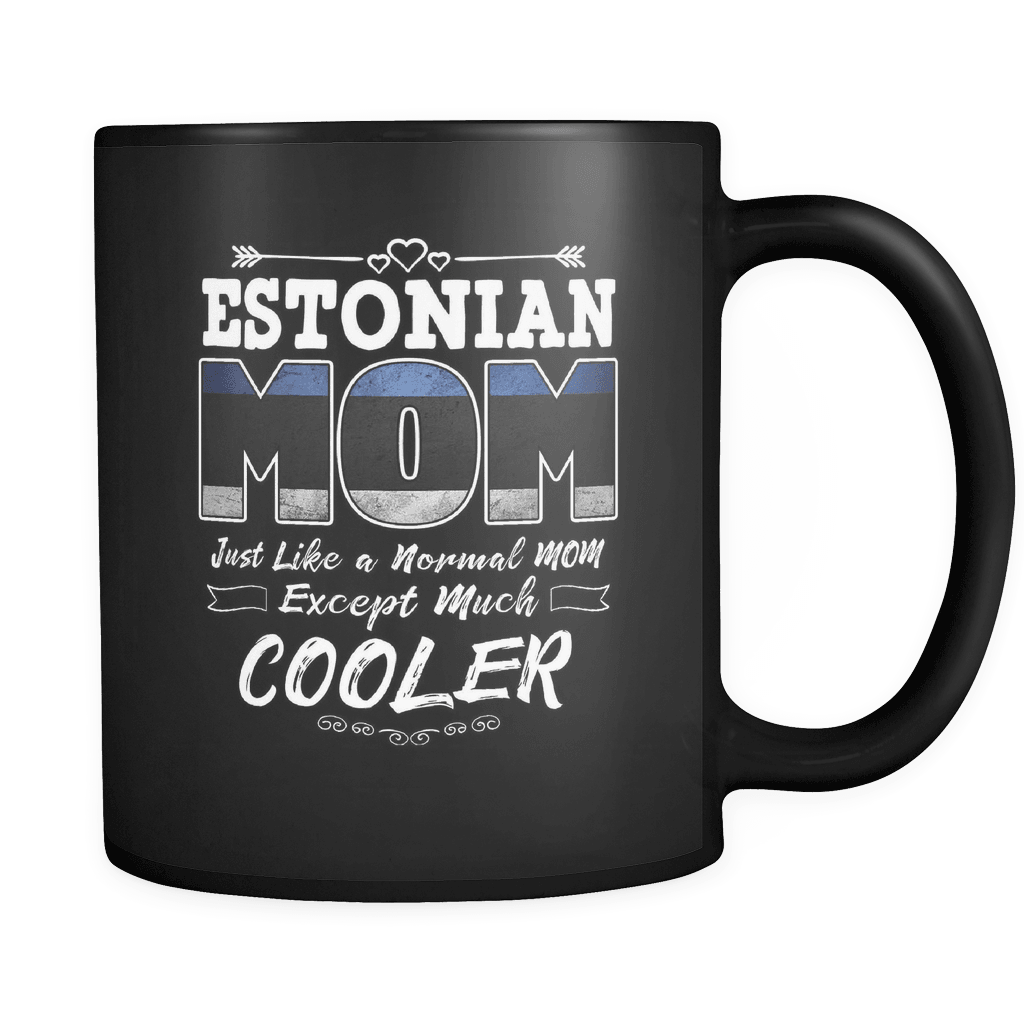 RobustCreative-Best Mom Ever is from Eonia - Eonian Flag 11oz Funny Black Coffee Mug - Mothers Day Independence Day - Women Men Friends Gift - Both Sides Printed (Distressed)