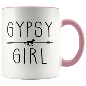 RobustCreative-Gypsy Horse Girl Gifts Horses Lover Riding Racing - 11oz Accent Mug Riding Lover Gift Idea