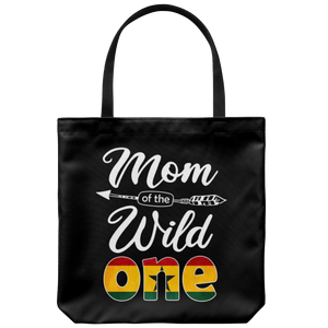 RobustCreative-Ghanaian Mom of the Wild One Birthday Ghana Flag Tote Bag Gift Idea