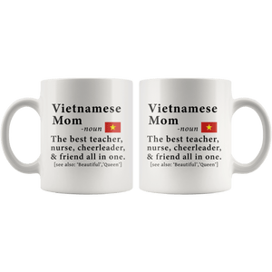 RobustCreative-Vietnamese Mom Definition Vietnam Flag Mothers Day - 11oz White Mug family reunion gifts Gift Idea