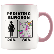 Load image into Gallery viewer, RobustCreative-Pediatric Surgeon Dabbing Unicorn 20 80 Principle Superhero Girl Womens - 11oz Accent Mug Medical Personnel Gift Idea
