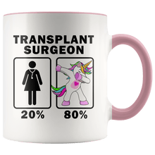 Load image into Gallery viewer, RobustCreative-Transplant Surgeon Dabbing Unicorn 20 80 Principle Superhero Girl Womens - 11oz Accent Mug Medical Personnel Gift Idea
