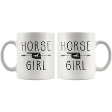 Load image into Gallery viewer, RobustCreative-Oklahoma Horse Girl Gifts Oklahoman Shape Country for women - 11oz White Mug Racing Lover Gift Idea
