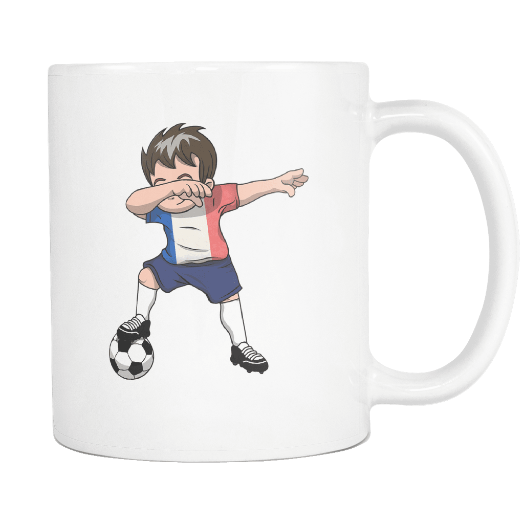 RobustCreative-Dabbing Soccer Boys France French Paris Gift National Soccer Tournament Game 11oz White Coffee Mug ~ Both Sides Printed